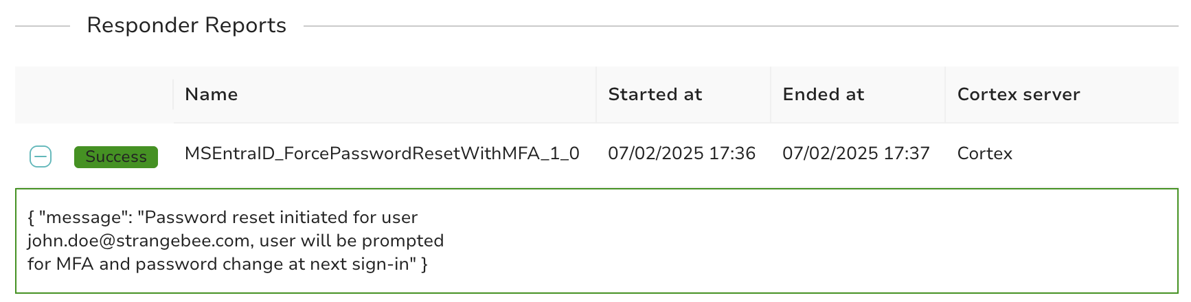 Password Reset With MFA Cortex TheHive